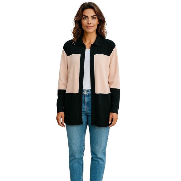 Exclusively Misook Women's Cardigan Jacket Small - Elegant Knit Fashion - Picture 1 of 5